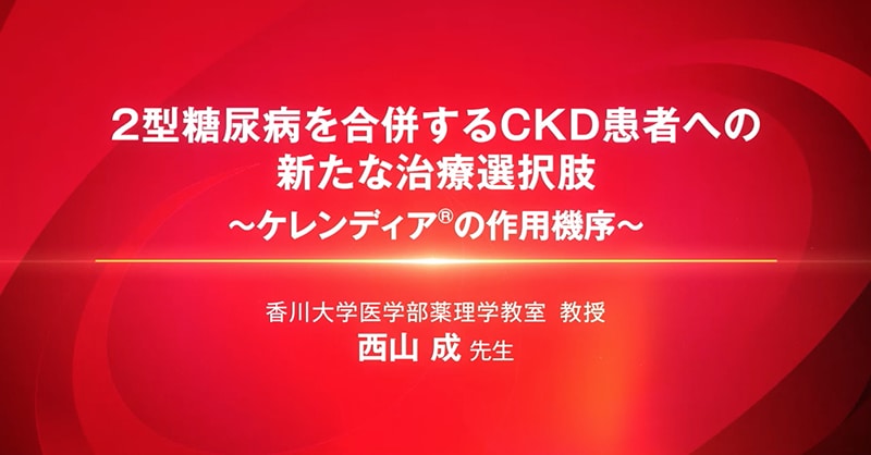 2型糖尿病を合併するCKD患者への新たな治療選択肢